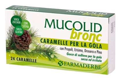 MUCOLID BRONC PROPOLI&PINO 24 CARAMELLE - Angeli Pharm