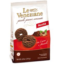 LE VENEZIANE BISCOTTI CACAO/NOCCIOLA 250 G - Angeli Pharm
