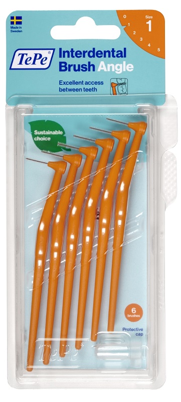 TEPE ANGLE SCOVOLINO ARANCIO 0,45MM 6 PEZZI - Angeli Pharm