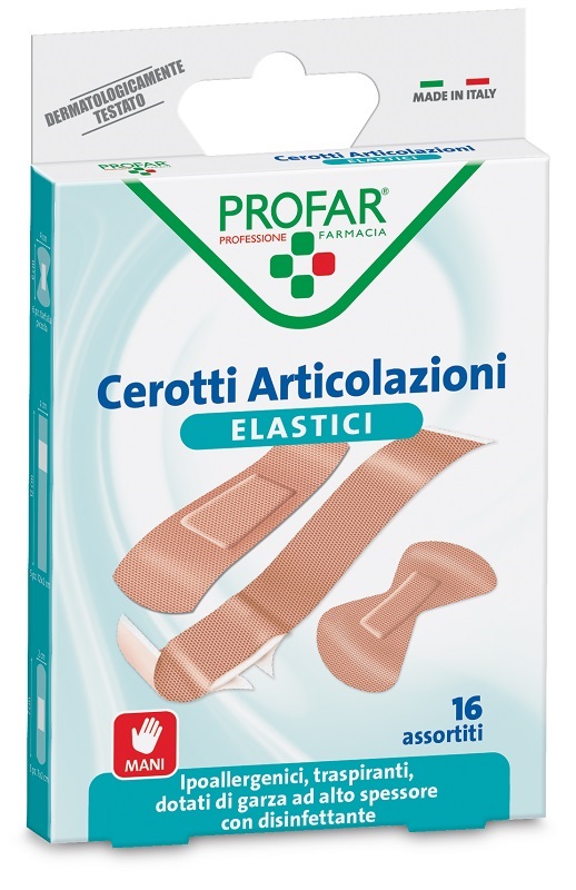 CEROTTO ARTICOLAZIONI ELASTICO PROFAR 16 PEZZI - Angeli Pharm