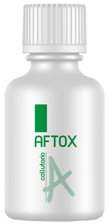 AFTOX COLLUTORIO FLACONE BIANCO, CON TAPPO E MISURINO DISPOSITIVO MEDICO INDICATO IN TUTTE LE LESIONI DEL CAVO ORALE E NEI PROCESSI INFIAMMATORI CORRELATI 100 ML 1 PEZZO - Angeli Pharm