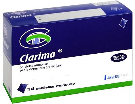 SALVIETTA PERIOCULARE CLARIMA 14 PEZZI - Angeli Pharm