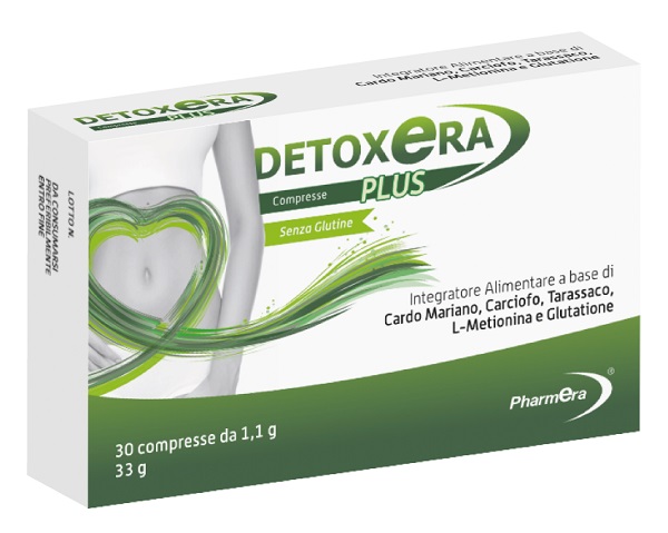 DETOXERA PLUS INTEGRATORE ALIMENTARE PER STIPSI E TRANSITO INTESTINALE 30 COMPRESSE - Angeli Pharm