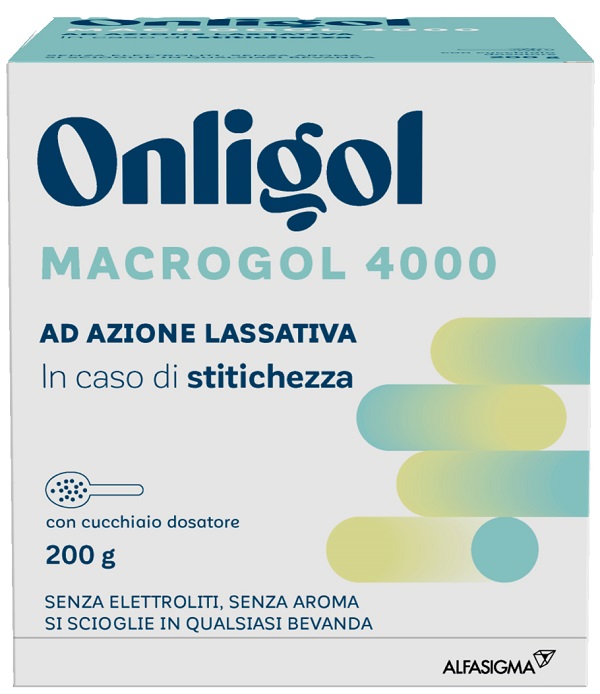 ONLIGOL MACROGOL 4000 200 G CON CUCCHIAINO DOSATORE SENZA ZUCCHERO - Angeli Pharm