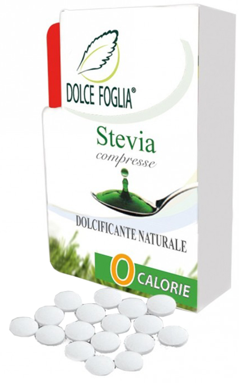 DOLCE FOGLIA STEVIA DOLCIFICANTE NATURALE 100 COMPRESSE - Angeli Pharm