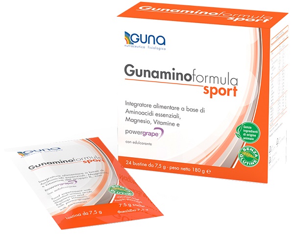 GUNAMINOFORMULA SPORT 24 BUSTE 180 G - Angeli Pharm