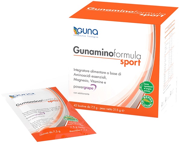 GUNAMINOFORMULA SPORT 42 BUSTE 315 G - Angeli Pharm