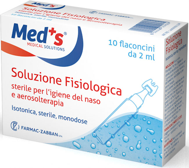 SOLUZIONE FISIOLOGICA MEDS STERILE ASTX10 FL 2ML - Angeli Pharm
