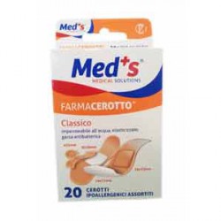 CEROTTO MEDS STRIP POLIURETANO IPOALLERGENICO CLASSICO ASSORTITI 20 PEZZI - Angeli Pharm