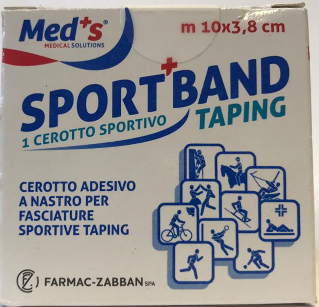 CEROTTO MEDS TELA BIANCA SPORTIVO 1000X3,8 CM - Angeli Pharm