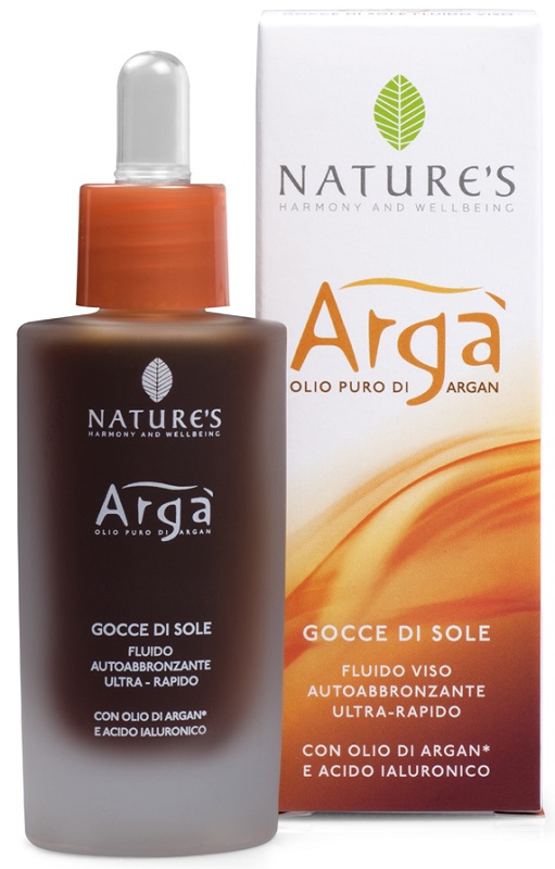ARGA' GOCCE DI SOLE VISO FLUIDO AUTOABBRONZANTE 30 ML NATURE'S - Angeli Pharm