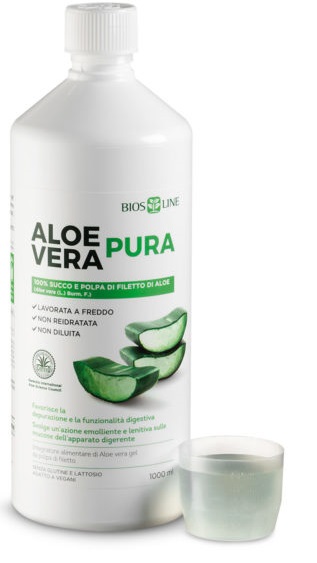 BIOSLINE ALOE VERA SUCCO POLPA 1 LITRO - Angeli Pharm
