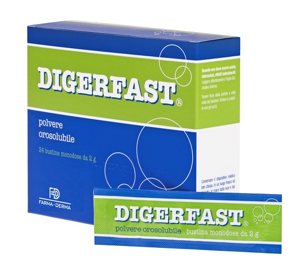 DIGERFAST POLVERE 24 BUSTINE MONODOSE 2 G - Angeli Pharm
