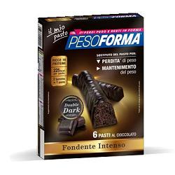 PESOFORMA BARRETTA DOUBLE DARK 6 PASTI 12 X 31 G - Angeli Pharm