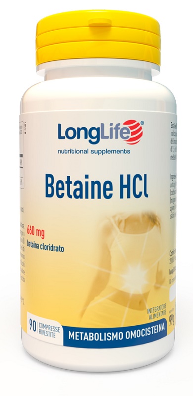 LONGLIFE BETAINE HCL 90 COMPRESSE RIVESTITE - Angeli Pharm