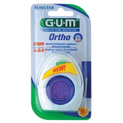 GUM ORTHO FLOSS FILO SPUGNOSO 50 PEZZI - Angeli Pharm