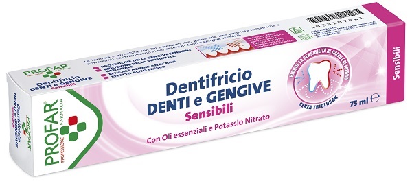 DENTIFRICIO DENTI E GENGIVE SENSIBILI 75 ML PROFAR - Angeli Pharm
