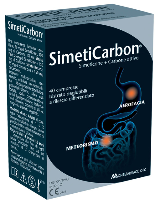 SIMETICARBON 40 COMPRESSE - Angeli Pharm