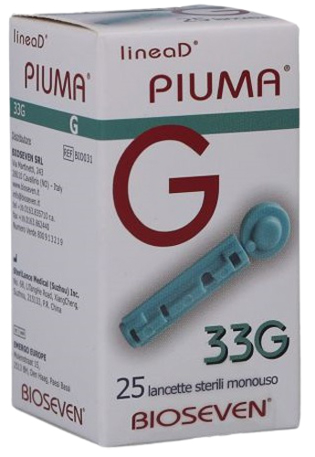 LANCETTE PUNGIDITO LINEA D PIUMA GAUGE 33 25 PEZZI - Angeli Pharm