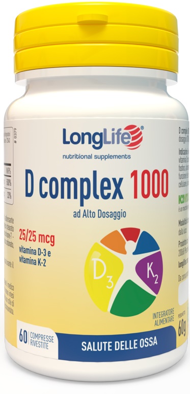 LONGLIFE D COMPLEX 1000 60 COMPRESSE - Angeli Pharm