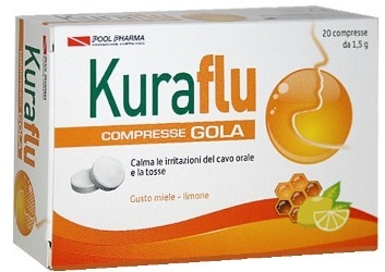 KURAFLU GOLA LIMONE/MIELE 20 COMPRESSE - Angeli Pharm