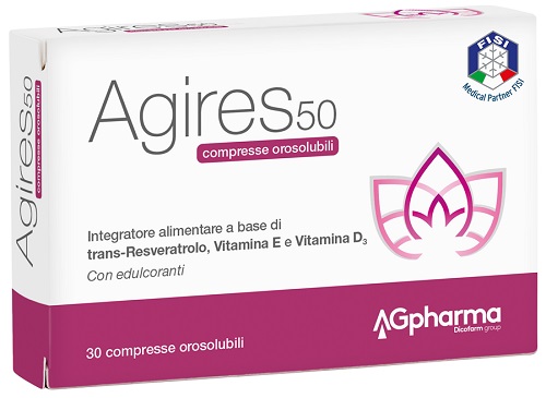 AGIRES 50 30 COMPRESSE OROSOLUBILI SCATOLA 5,4 G - Angeli Pharm