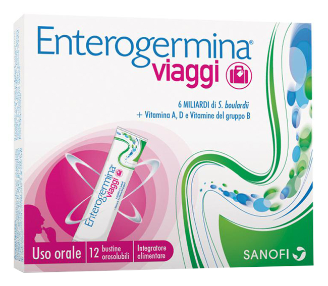 ENTEROGERMINA VIAGGI 12 BUSTINE OROSOLUBILI CONFEZIONE STANDARD - Angeli Pharm