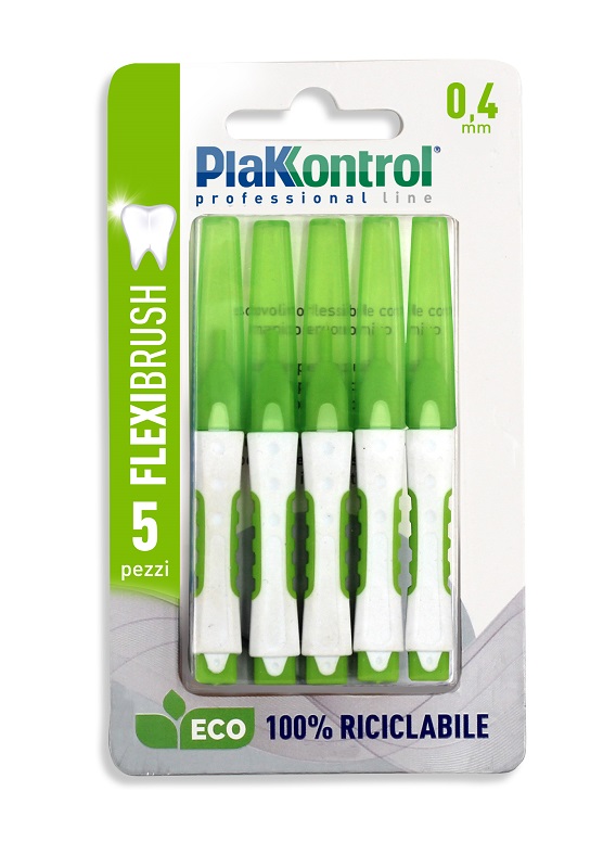 PLAKKONTROL SCOVOLINO INTERDENTALE FLEXI BRUSH04 BLISTER 5 PEZZI - Angeli Pharm