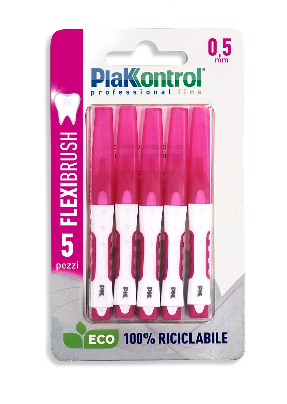 PLAKKONTROL SCOVOLINO INTERDENTALE FLEXI BRUSH05 BLISTER 5 PEZZI - Angeli Pharm