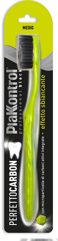 PLAKKONTROL PERFETTO CARBON SPAZZOLINO MANUALE BLISTER 1 PEZZO - Angeli Pharm