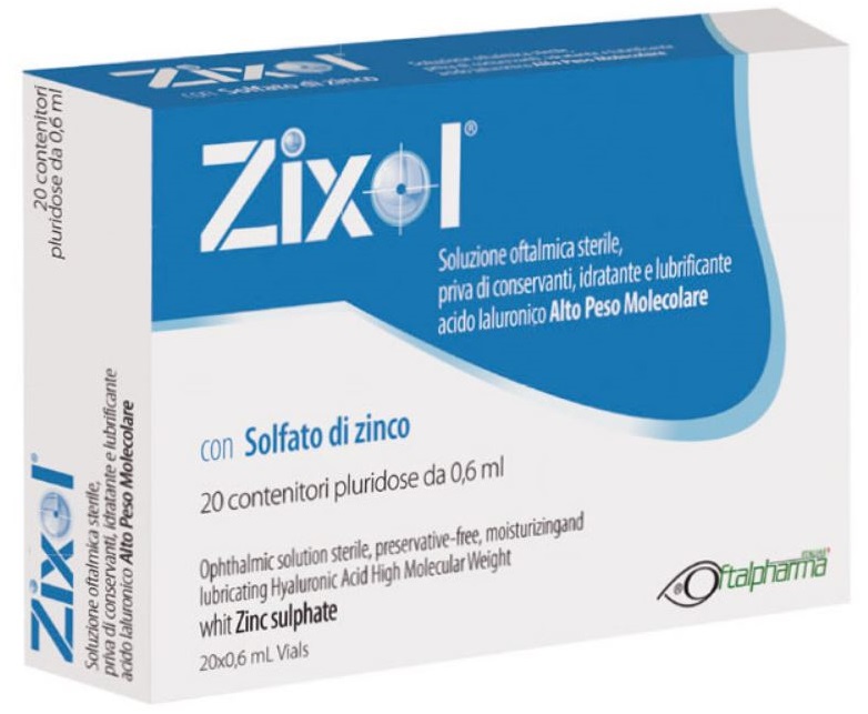GOCCE OCULARI ZIXOL 20 FLACONCINI 0,6 ML - Angeli Pharm