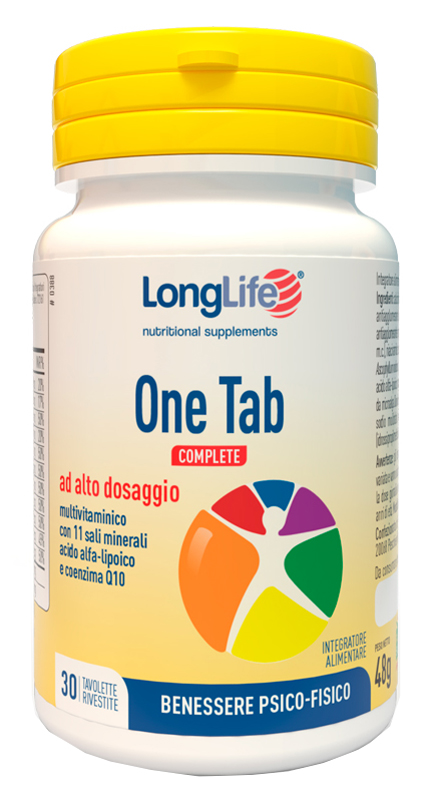 LONGLIFE ONE TAB COMPLETE 30 TAVOLETTE RIVESTITE - Angeli Pharm