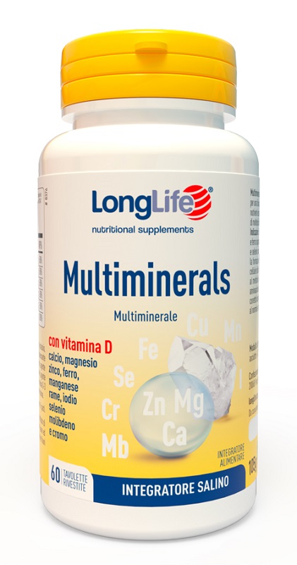 LONGLIFE MULTIMINERALS 60 TAVOLETTE RIVESTITE - Angeli Pharm