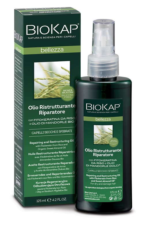 BIOKAP BELLEZZA OLIO RISTRUTTURANTE RIPARATORE 125 ML BIOSLINE - Angeli Pharm