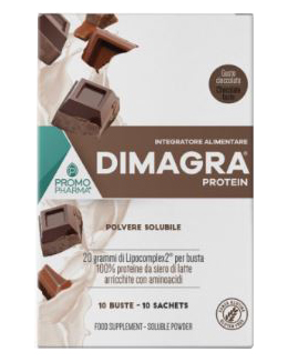 DIMAGRA PROTEIN CIOCCOLATO 10 BUSTE - Angeli Pharm