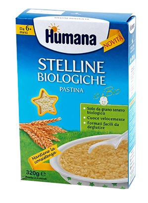 HUMANA STELLINE PASTINA BIOLOGICA 320 G - Angeli Pharm