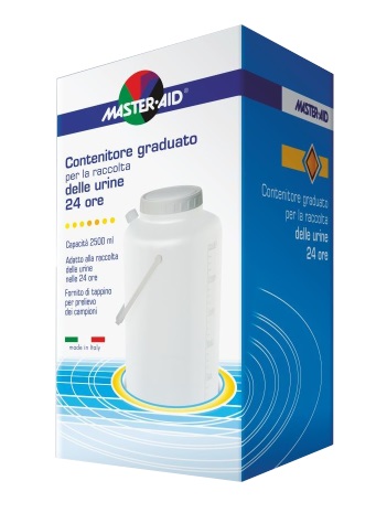 CONTENITORE RACCOLTA URINA MASTER-AID 24 H 2500 ML - Angeli Pharm