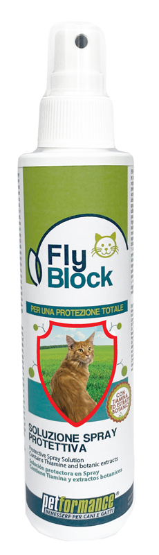 PETFORMANCE FLYBLOCK SPRAY GATTO 150 ML - Angeli Pharm