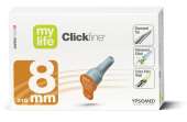 CLICKFINE AGO EXTRA THIN WALL PER PENNA INSULINA GAUGE31 LUNGHEZZA 8 MM PUNTA A DIAMANTE 6 FACCE 100 PEZZI - Angeli Pharm