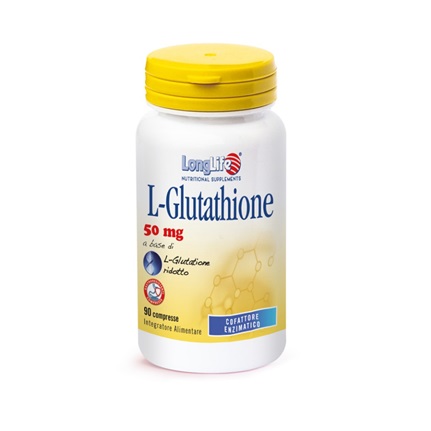 LONGLIFE L-GLUTATHIONE 50 MG 90 COMPRESSE - Angeli Pharm