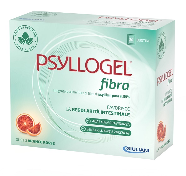 PSYLLOGEL FIBRA ARANCE ROSSE 10 BUSTINE 43 G - Angeli Pharm