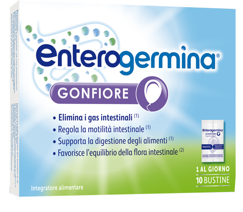 ENTEROGERMINA GONFIORE 10 BUSTINE BIPARTITE - Angeli Pharm