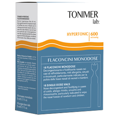 TONIMER LAB HYPERTONIC 18 FLACONCINI MONODOSE - Angeli Pharm