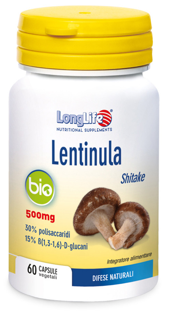LONGLIFE LENTINULA BIO 60 CAPSULE VEGETALI DA 595 MG - Angeli Pharm