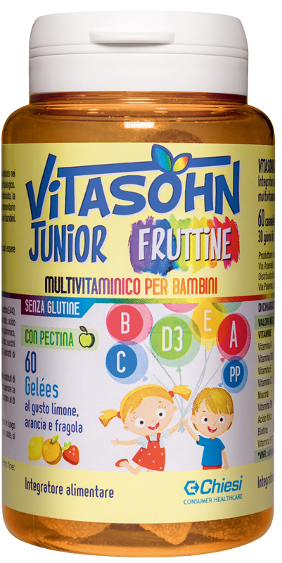 VITASOHN JUNIOR FRUTTINE 60 CARAMELLE - Angeli Pharm