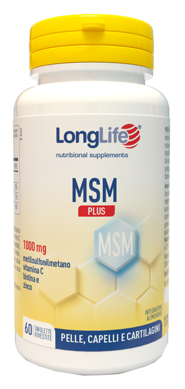 LONGLIFE MSM PLUS 60 TAVOLETTE RIVESTITE DA 1,85 G - Angeli Pharm