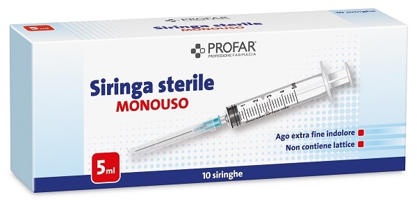 SIRINGA MONOUSO 5 ML PROFAR - Angeli Pharm