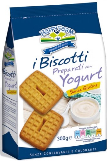 HAPPY FARM BISCOTTI YOGURT SENZA ZUCCHERO 300 G - Angeli Pharm