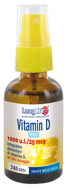 LONGLIFE VITAMIN D 1000UI SPRAY 30 ML - Angeli Pharm
