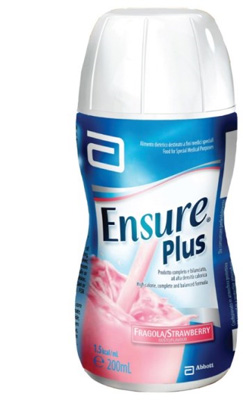 ENSURE PLUS FRAGOLA 4 BOTTIGLE DA 200 ML - Angeli Pharm